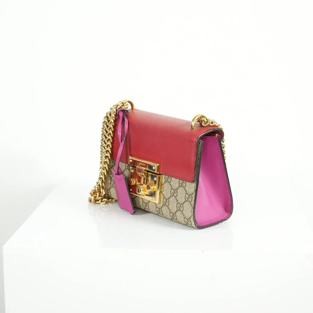 Gucci Small Padlock GG Supreme Canvas Shoulder Bag - Picture 2 of 11